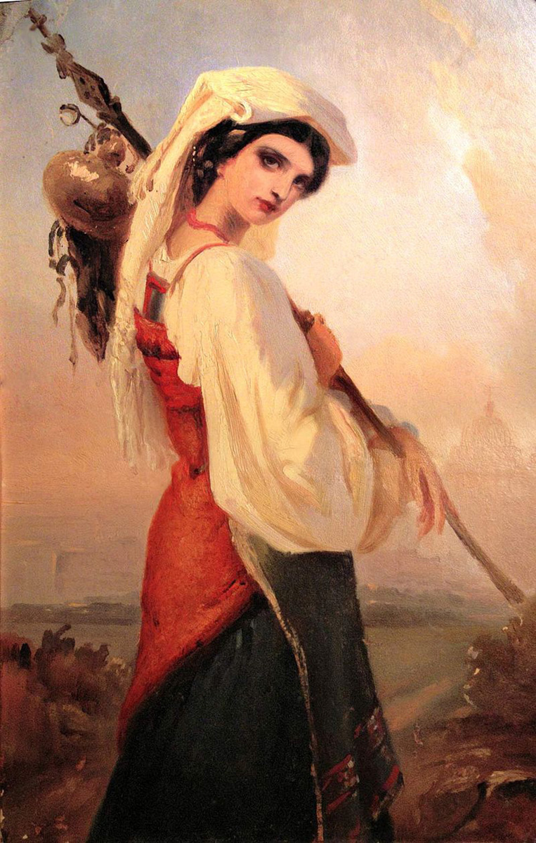 italian maiden on her way to rome